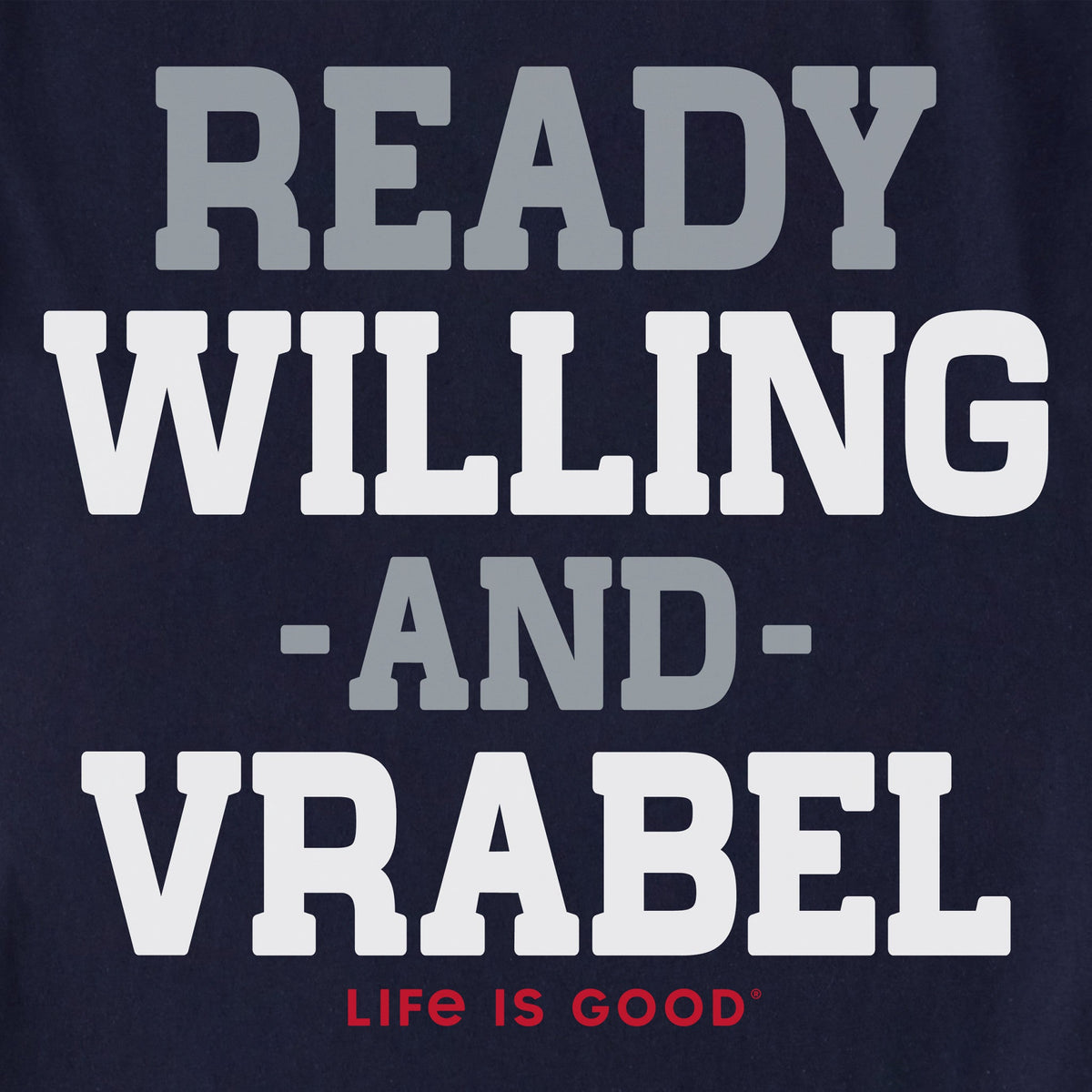 Women's Ready Willing and Vrabel Shoulder-Striped Ringer Tee product image 2