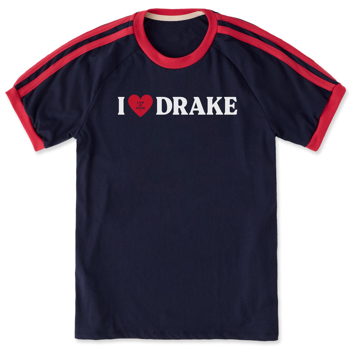 Unisex I Love Drake Shoulder-Striped Ringer Tee product image 1
