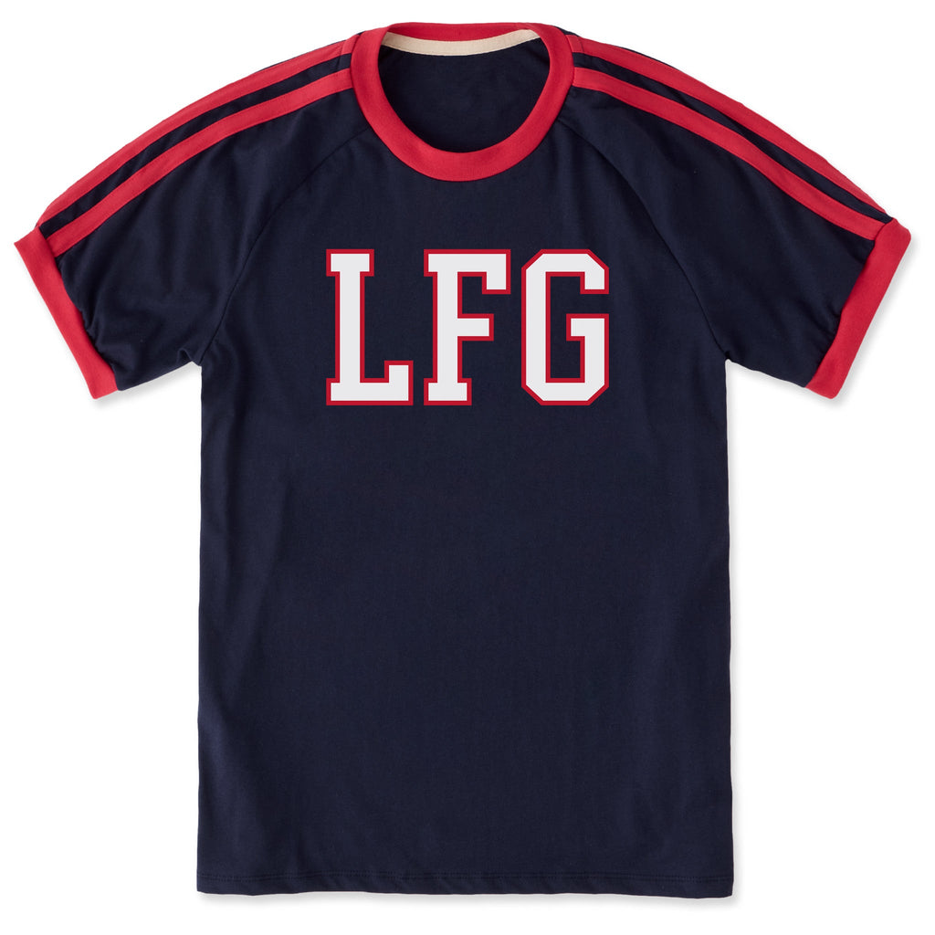 Unisex LFG Shoulder-Striped Ringer Tee product image 1