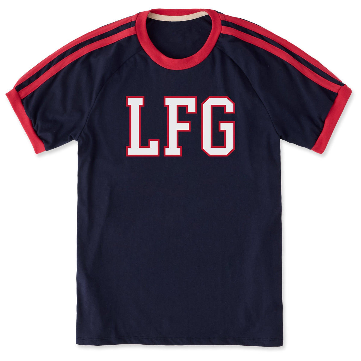 Unisex LFG Shoulder-Striped Ringer Tee product image 1