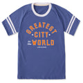 Unisex Greatest City in the World Arch Sleeve-Striped Tee product image 1