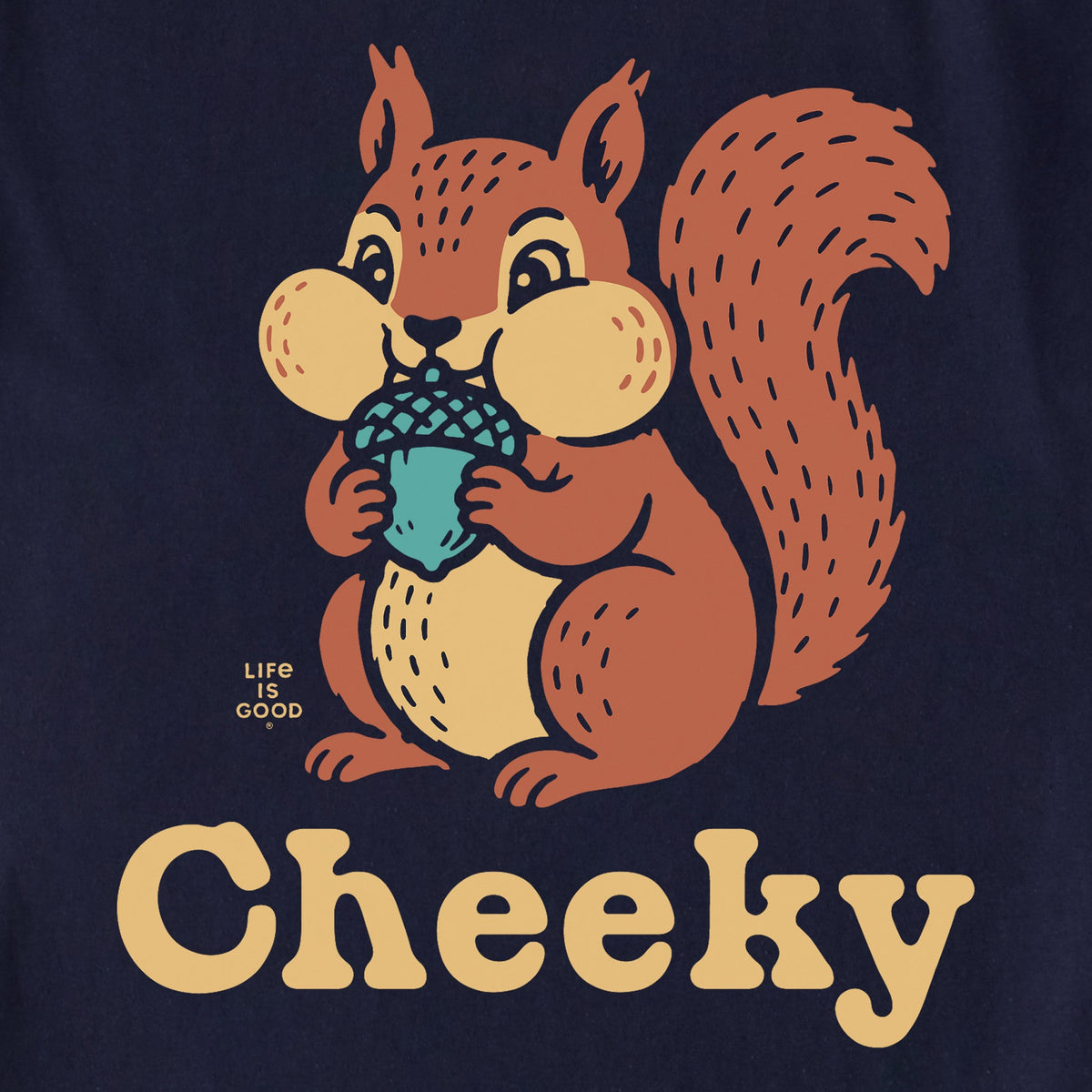Women's Cheeky Squirrel Shoulder-Striped Ringer Tee product image 2