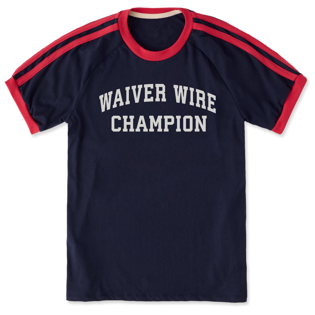 Unisex Waiver Wire Champion Arch Shoulder-Striped Ringer Tee product image 1