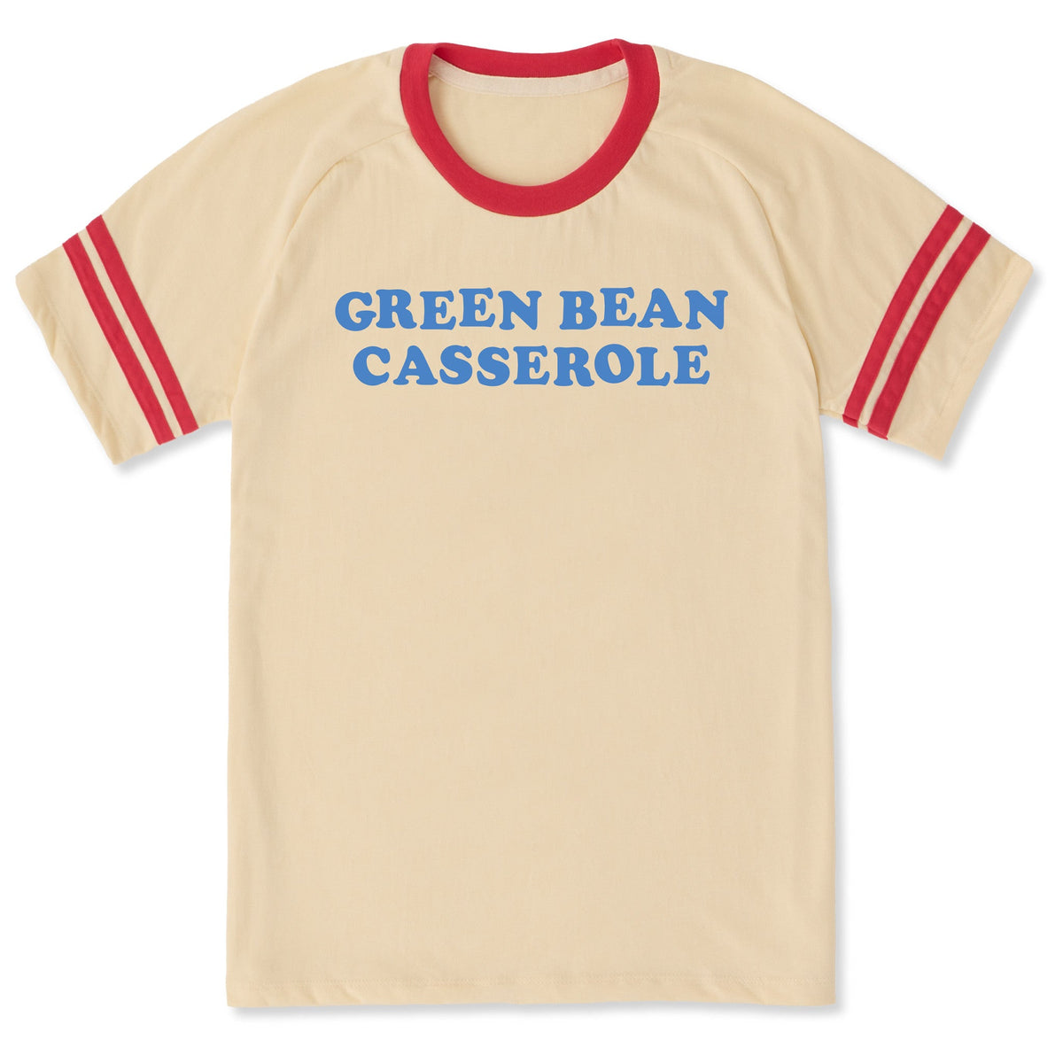 Unisex Green Bean Casserole Cooper Sleeve-Striped Tee product image 1