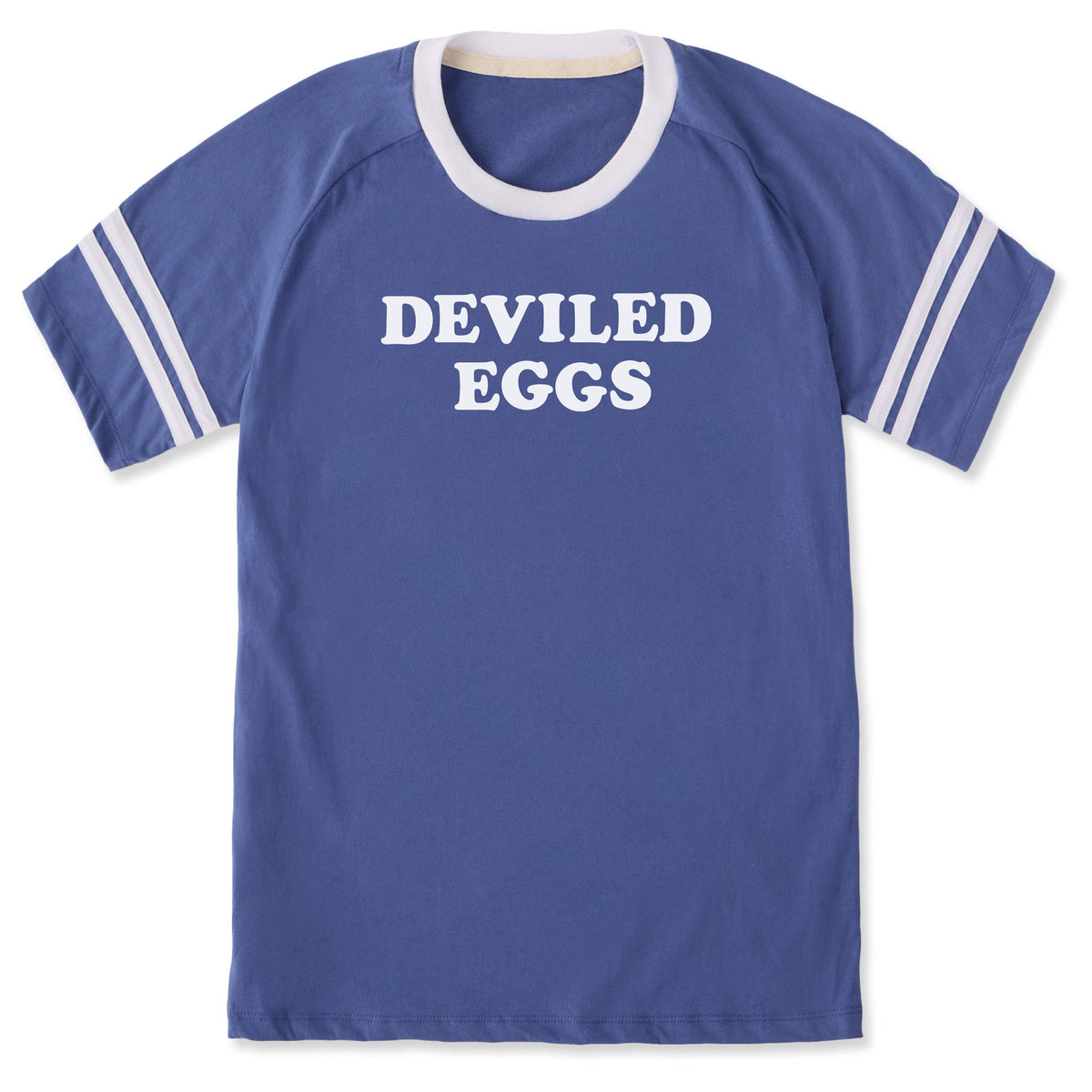 Unisex Deviled Eggs Cooper Sleeve-Striped Tee product image 1