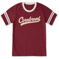 Unisex Cornbread Ballyard Script Sleeve-Striped Tee product image 1