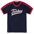 Unisex Turkey Ballyard Script Shoulder-Striped Ringer Tee product image 1