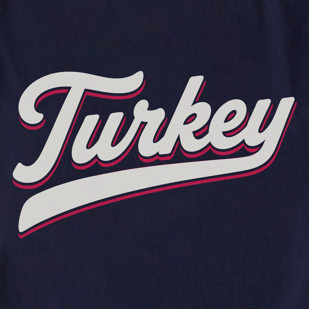 Unisex Turkey Ballyard Script Shoulder-Striped Ringer Tee product image 2