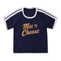 Women's Mac 'n Cheese Script Shoulder-Striped Ringer Tee product image 1
