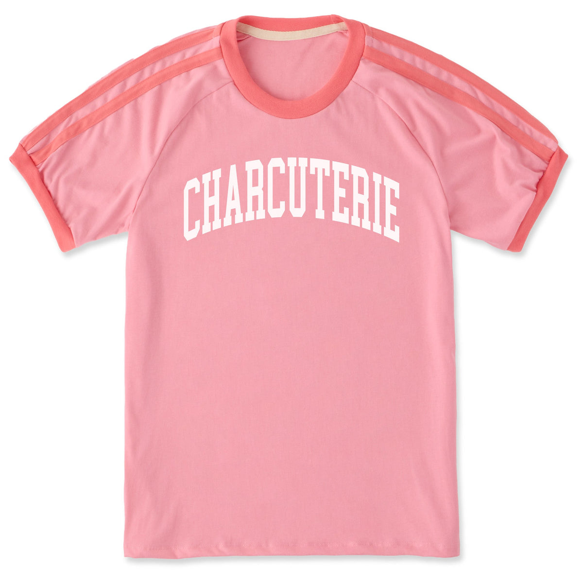 Unisex Charcuterie Athletic Arch Shoulder-Striped Ringer Tee product image 1