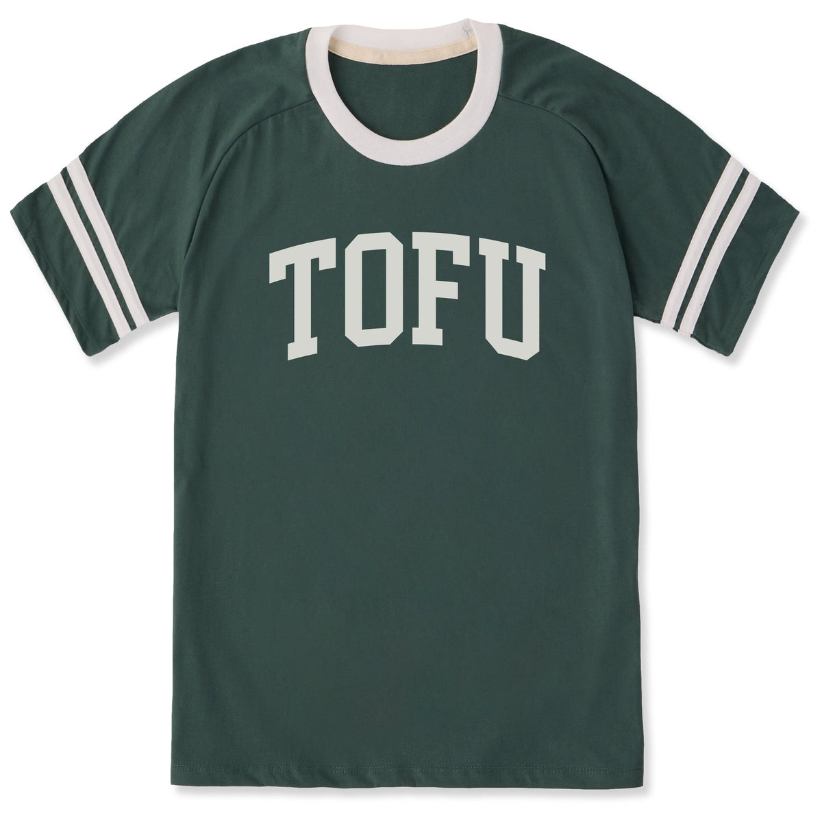 Unisex Tofu Athletic Arch Sleeve-Striped Tee product image 1