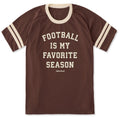 Unisex Football is My Favorite Season Sleeve-Striped Tee product image 1
