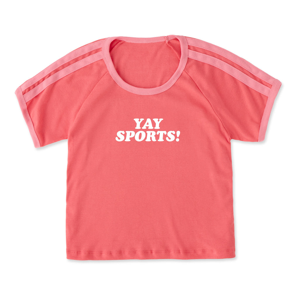 Women's Yay Sports! Shoulder-Striped Ringer Tee product image 11