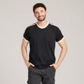 Unisex Solid Shoulder-Striped Ringer Tee product image 1