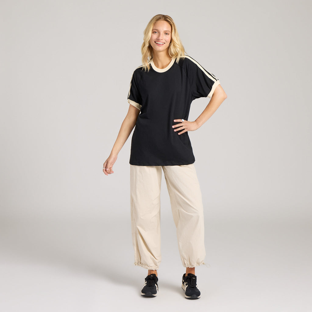Unisex Solid Shoulder-Striped Ringer Tee product image 6