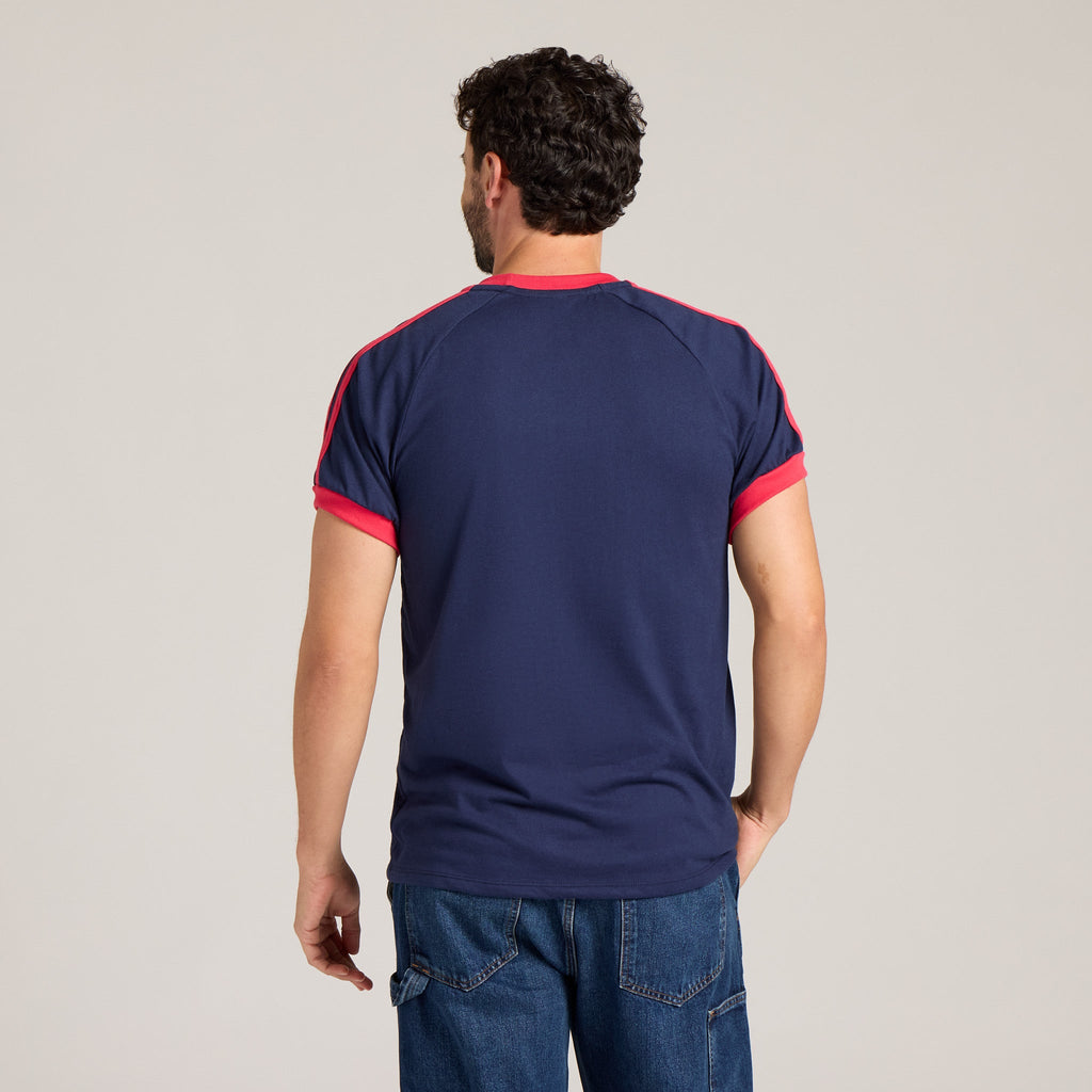 Unisex Solid Shoulder-Striped Ringer Tee product image 9