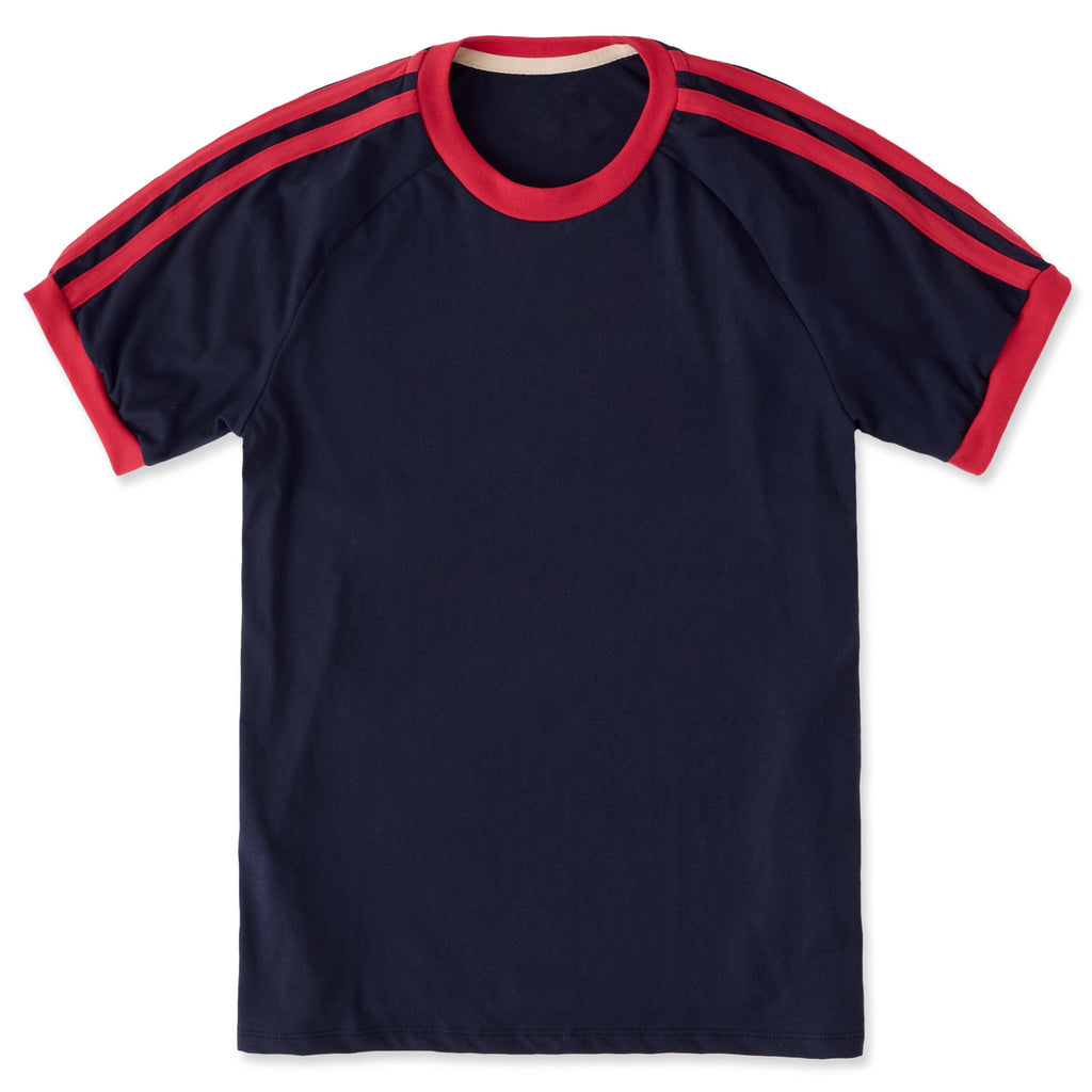 Unisex Solid Shoulder-Striped Ringer Tee product image 14