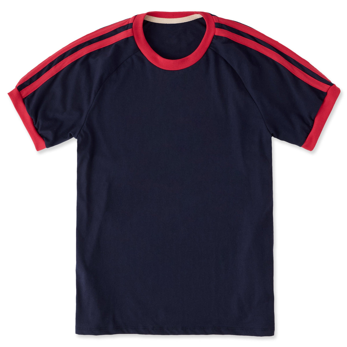 Unisex Solid Shoulder-Striped Ringer Tee product image 14