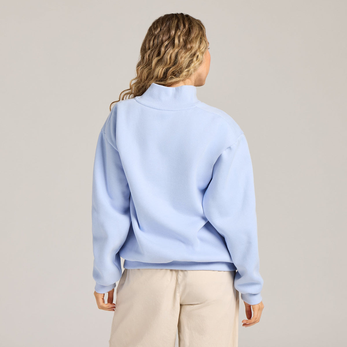 Unisex Solid Mock Neck Fleece Crew product image 17