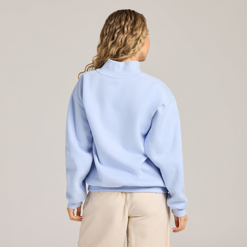 Unisex Solid Mock Neck Fleece Crew product image 2