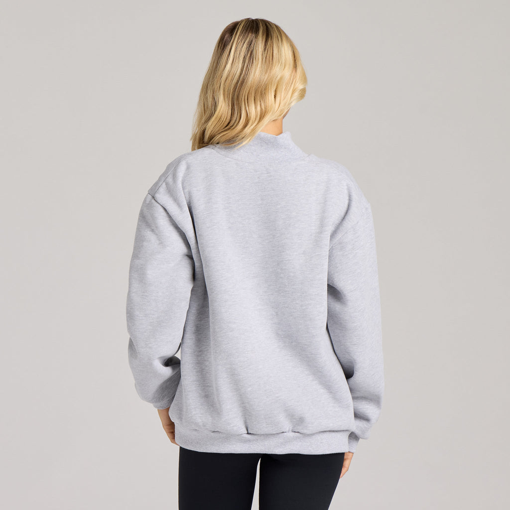 Unisex Solid Mock Neck Fleece Crew product image 7