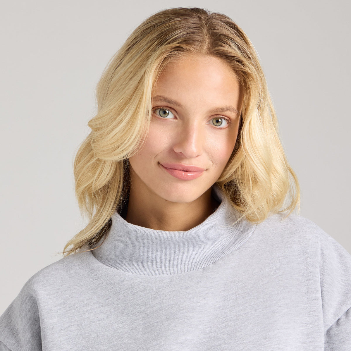 Unisex Solid Mock Neck Fleece Crew product image 23