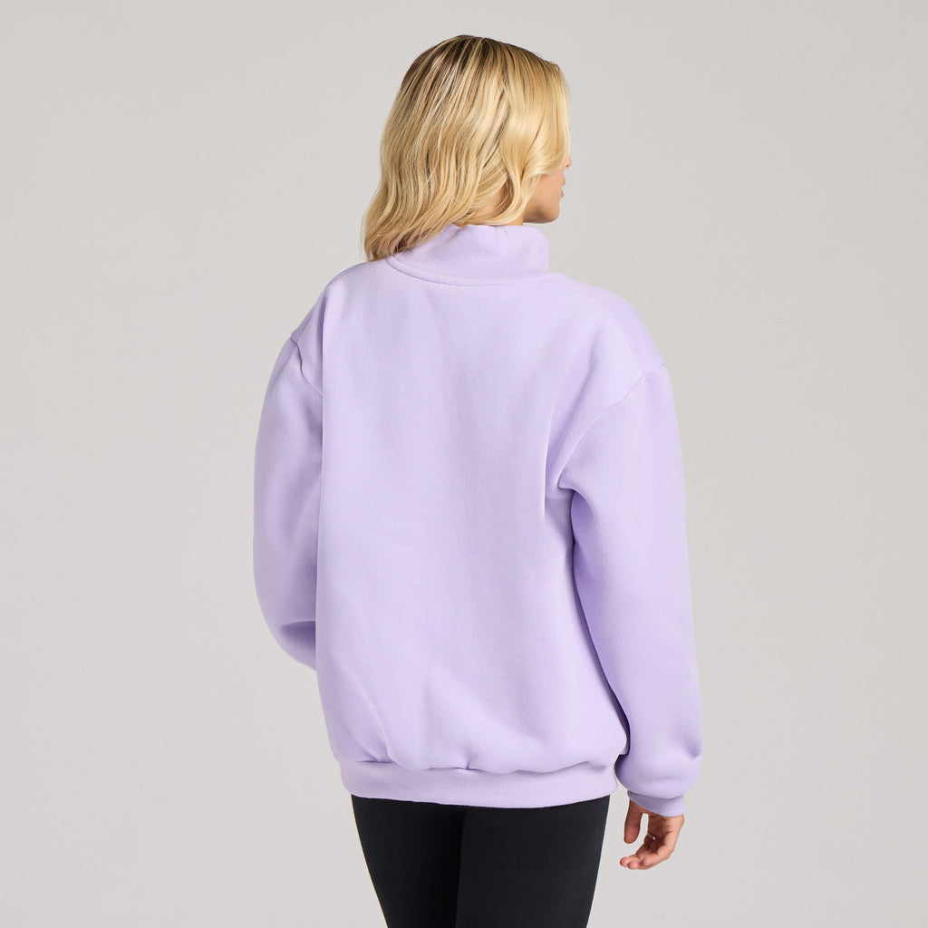 Unisex Solid Mock Neck Fleece Crew product image 12