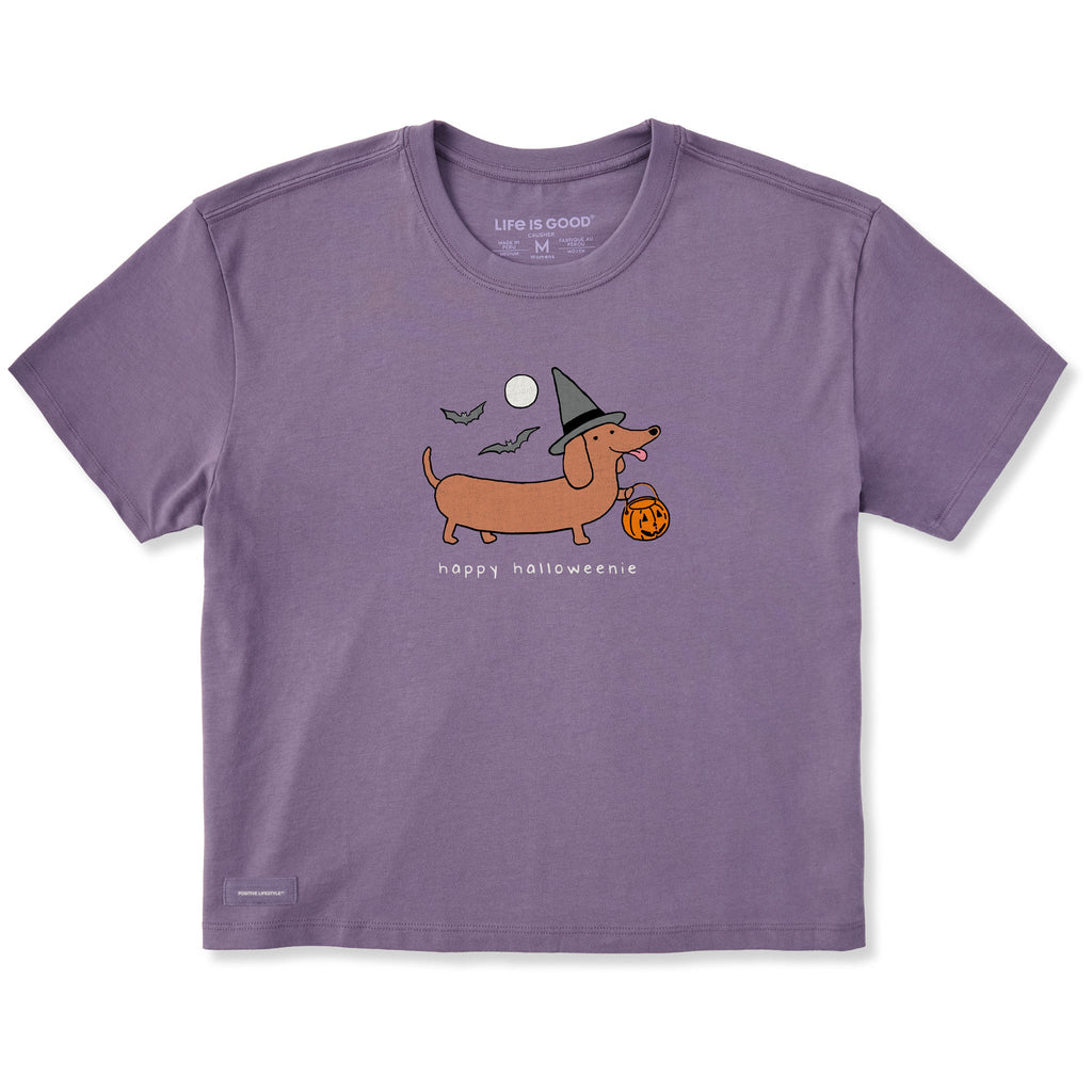 Women's Happy Halloweenie Short Sleeve Crusher Boxy Tee product image 1