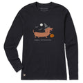Women's Happy Halloweenie Long Sleeve Crusher Tee product image 1