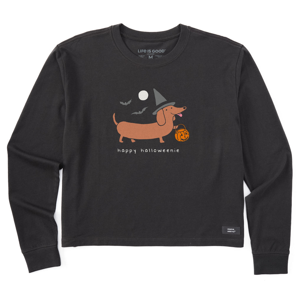Women's Happy Halloweenie Long Sleeve Crusher Boxy Tee product image 1