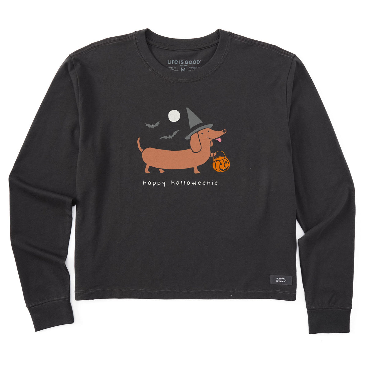 Women's Happy Halloweenie Long Sleeve Crusher Boxy Tee product image 1