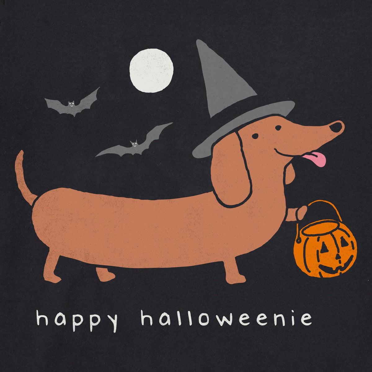 Women's Happy Halloweenie Long Sleeve Crusher Boxy Tee product image 2