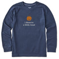 Kids I Deserve a Little Halloween Treat Long Sleeve Crusher product image 1