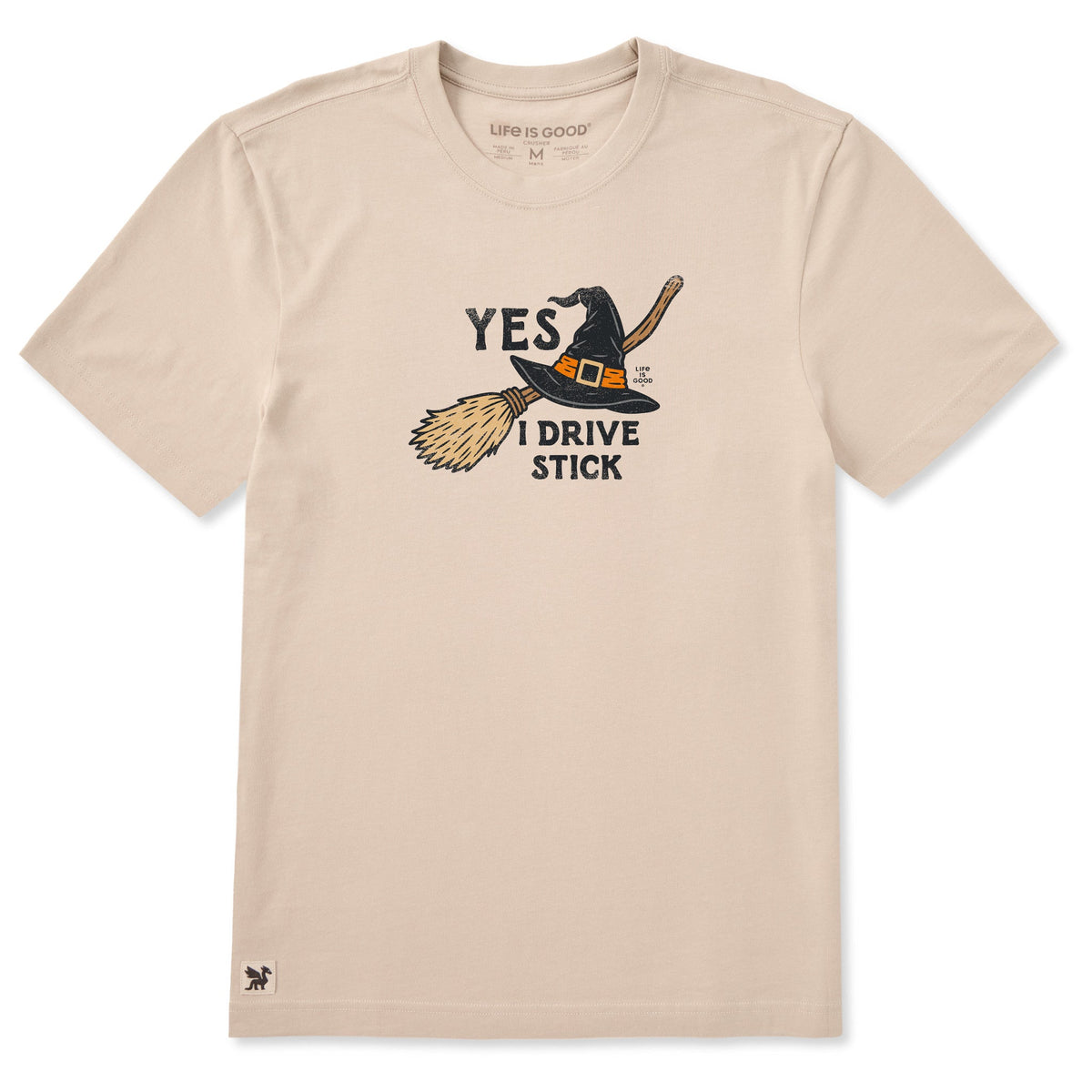 Men's Yes I Drive Stick Short Sleeve Crusher Tee