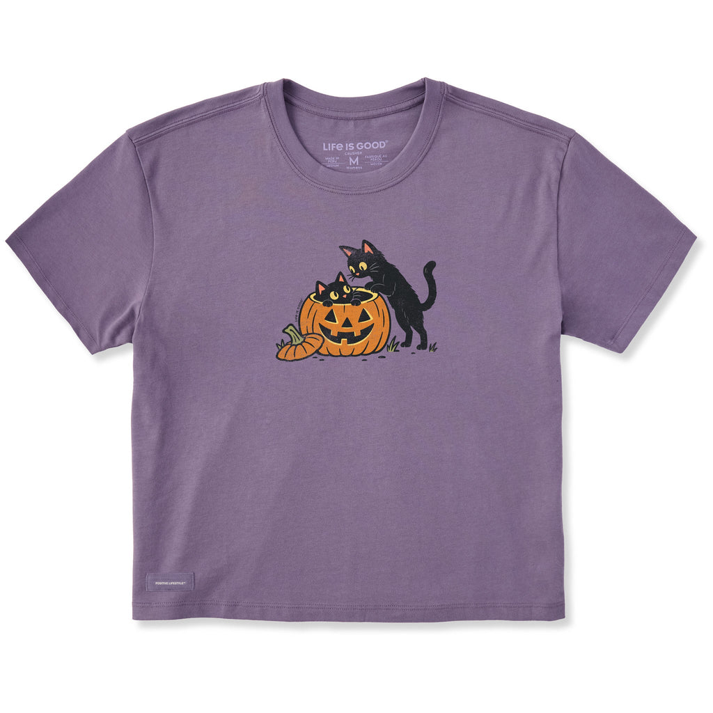 Women's Cats in a Jack Short Sleeve Crusher Boxy Tee product image 1