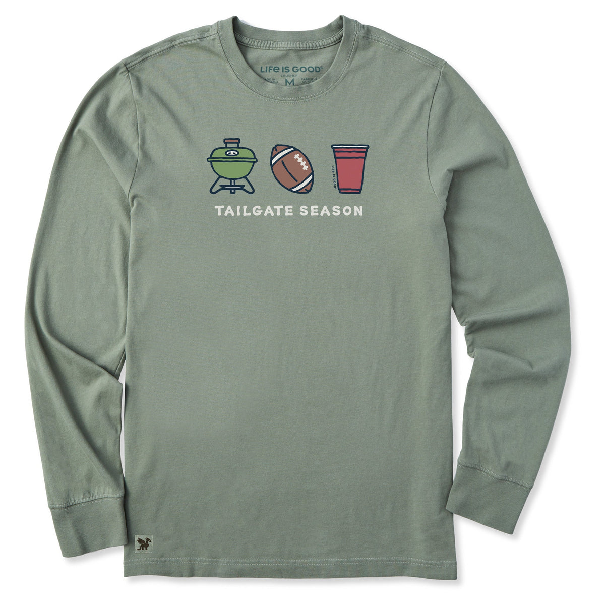 Men's Tailgate Season Trio Long Sleeve Crusher Tee