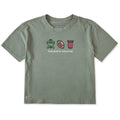 Women's Tailgate Season Trio Short Sleeve Crusher Boxy Tee