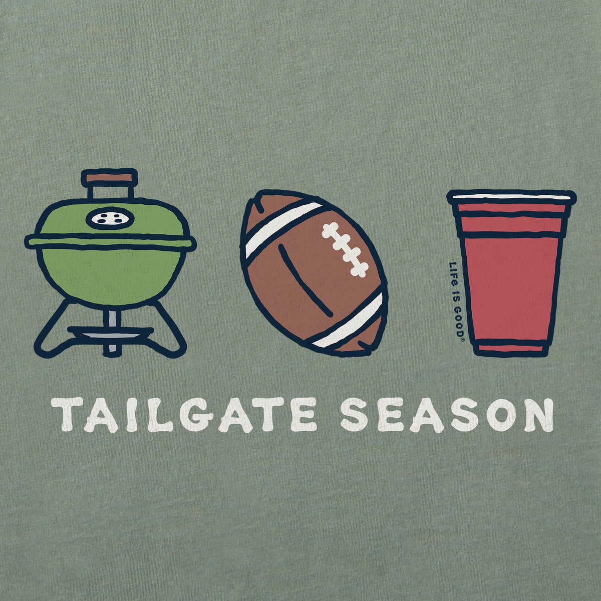 Women's Tailgate Season Trio Short Sleeve Crusher Boxy Tee