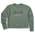 Women's Tailgate Season Trio Long Sleeve Crusher Boxy Tee