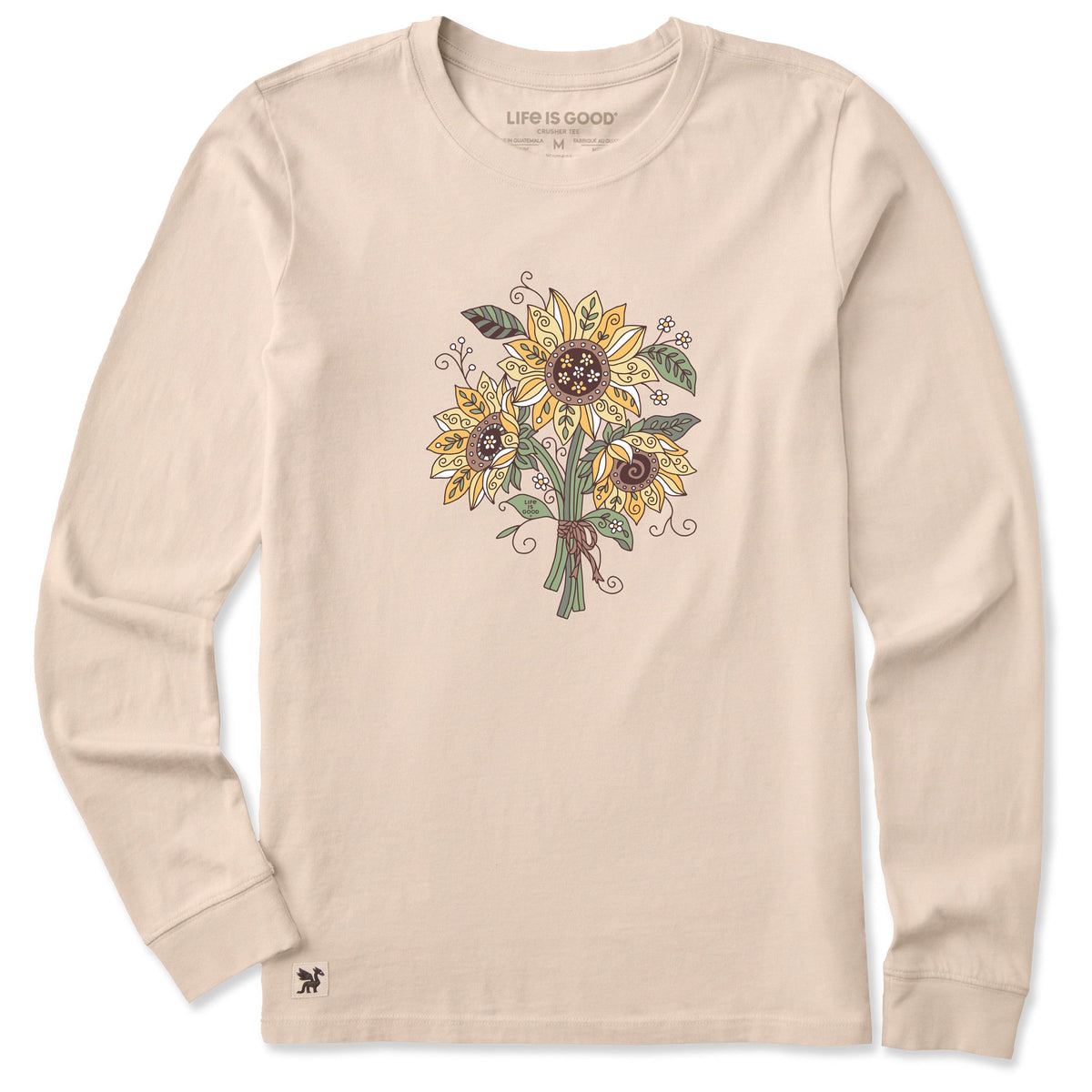 Women's Doodle Sunflower Bundle Long Sleeve Crusher Tee product image 1