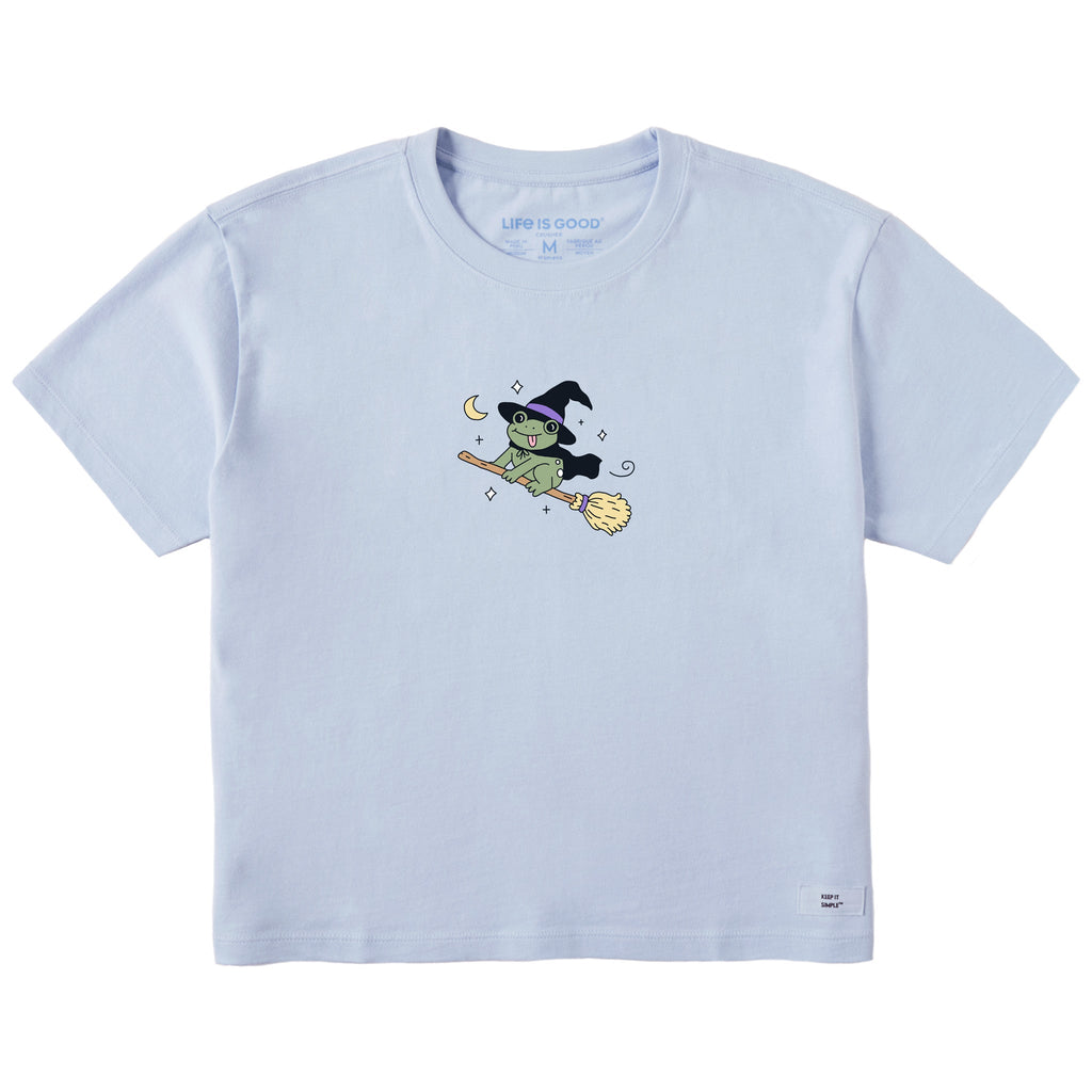 Women's Froggy Witch Short Sleeve Crusher Boxy Tee