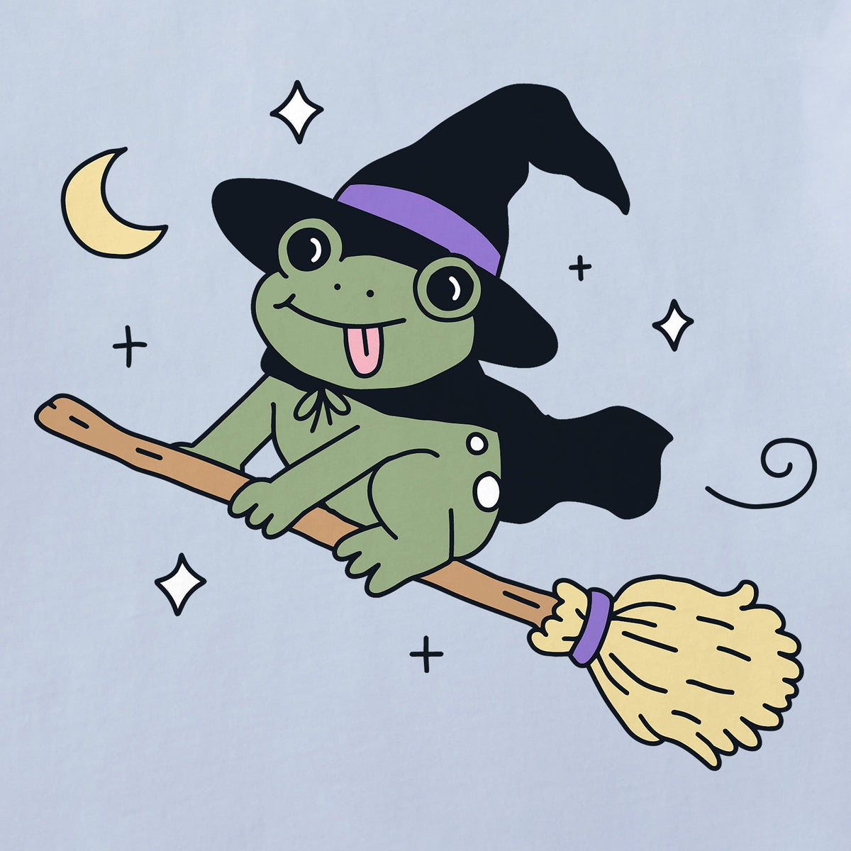 Women's Froggy Witch Short Sleeve Crusher Boxy Tee