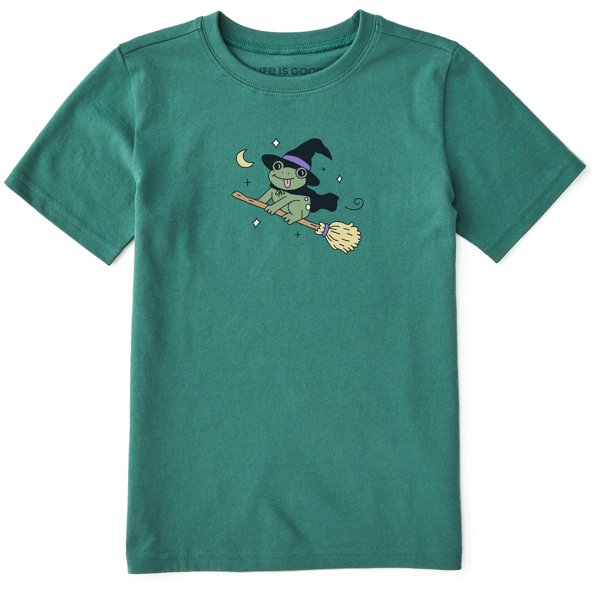 Kids Froggy Witch Short Sleeve Crusher Tee