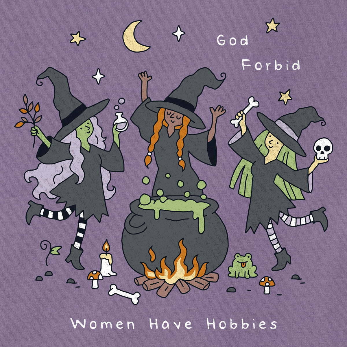 Women's God Forbid Witchy Women Have Hobbies Short Sleeve product image 2