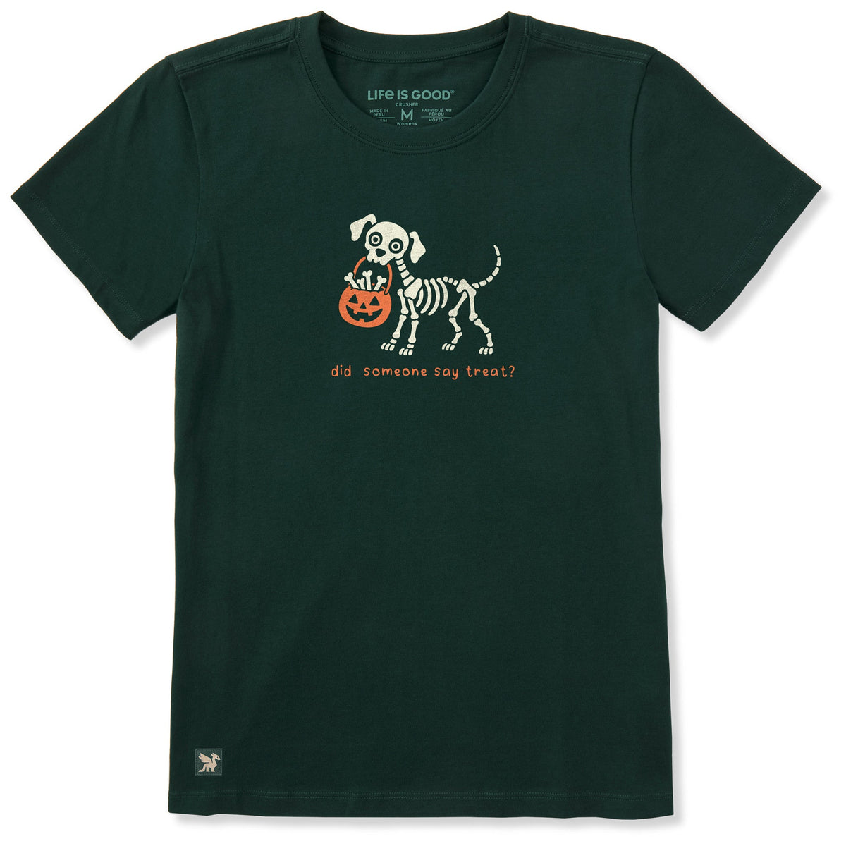 Women's Skeleton Dog Treat Short Sleeve Crusher Tee product image 1