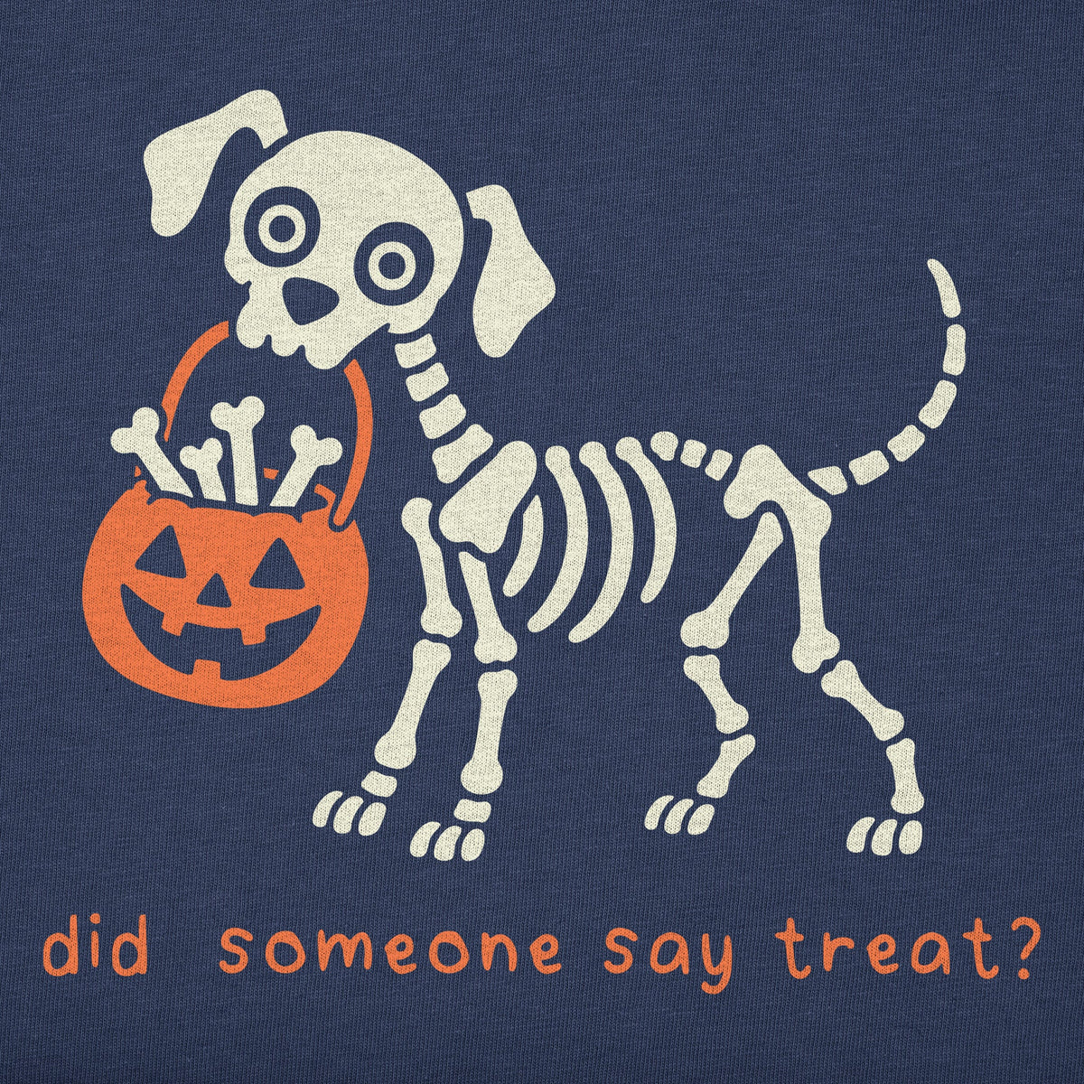 Kids Skeleton Dog Treat Short Sleeve Crusher Tee product image 2