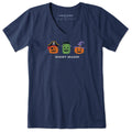 Women's Spooky Season Jack Trio Short Sleeve Crusher Vee product image 1