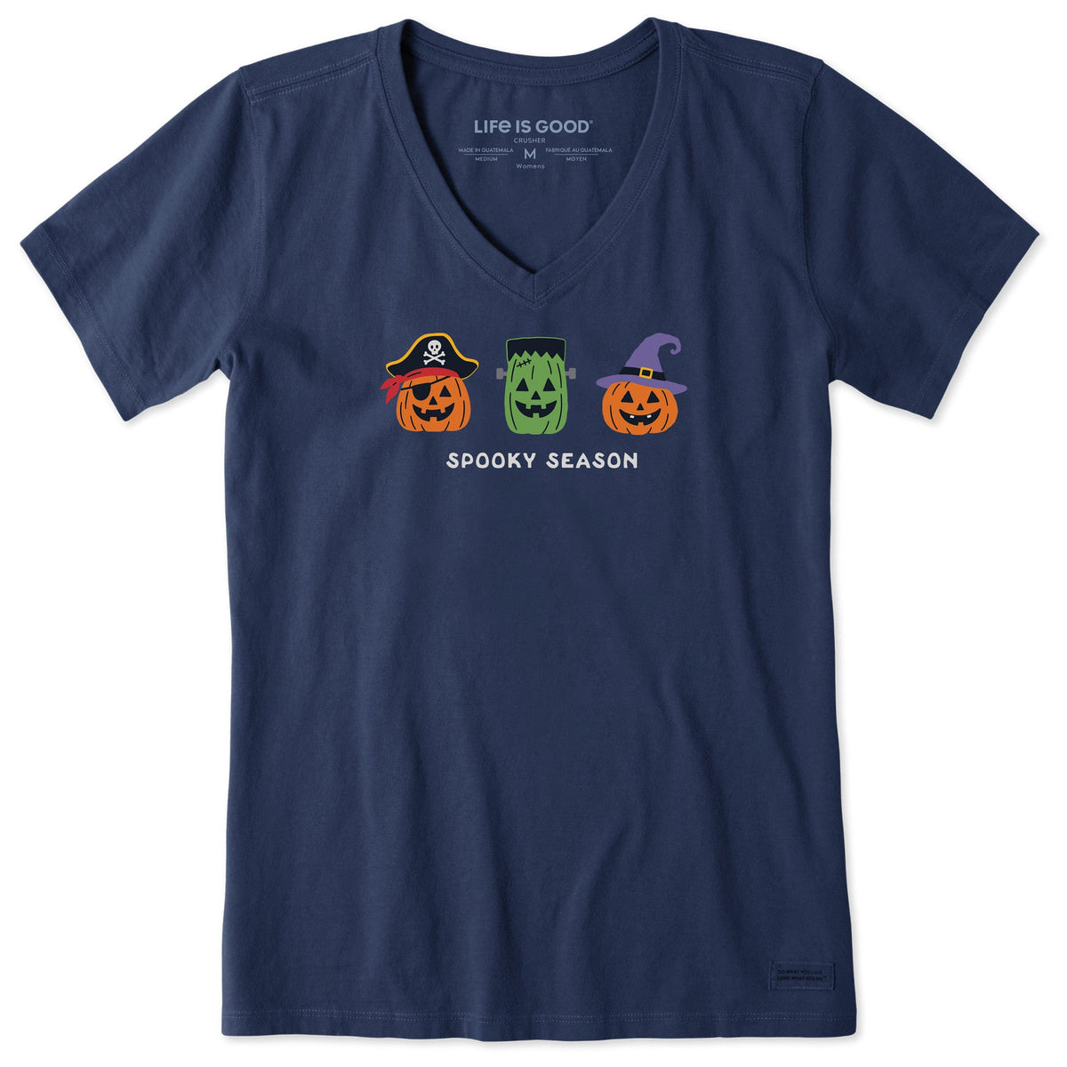 Women's Spooky Season Jack Trio Short Sleeve Crusher Vee product image 1