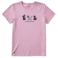 Women's Spooky Season Cat Trio Short Sleeve Crusher Tee product image 1