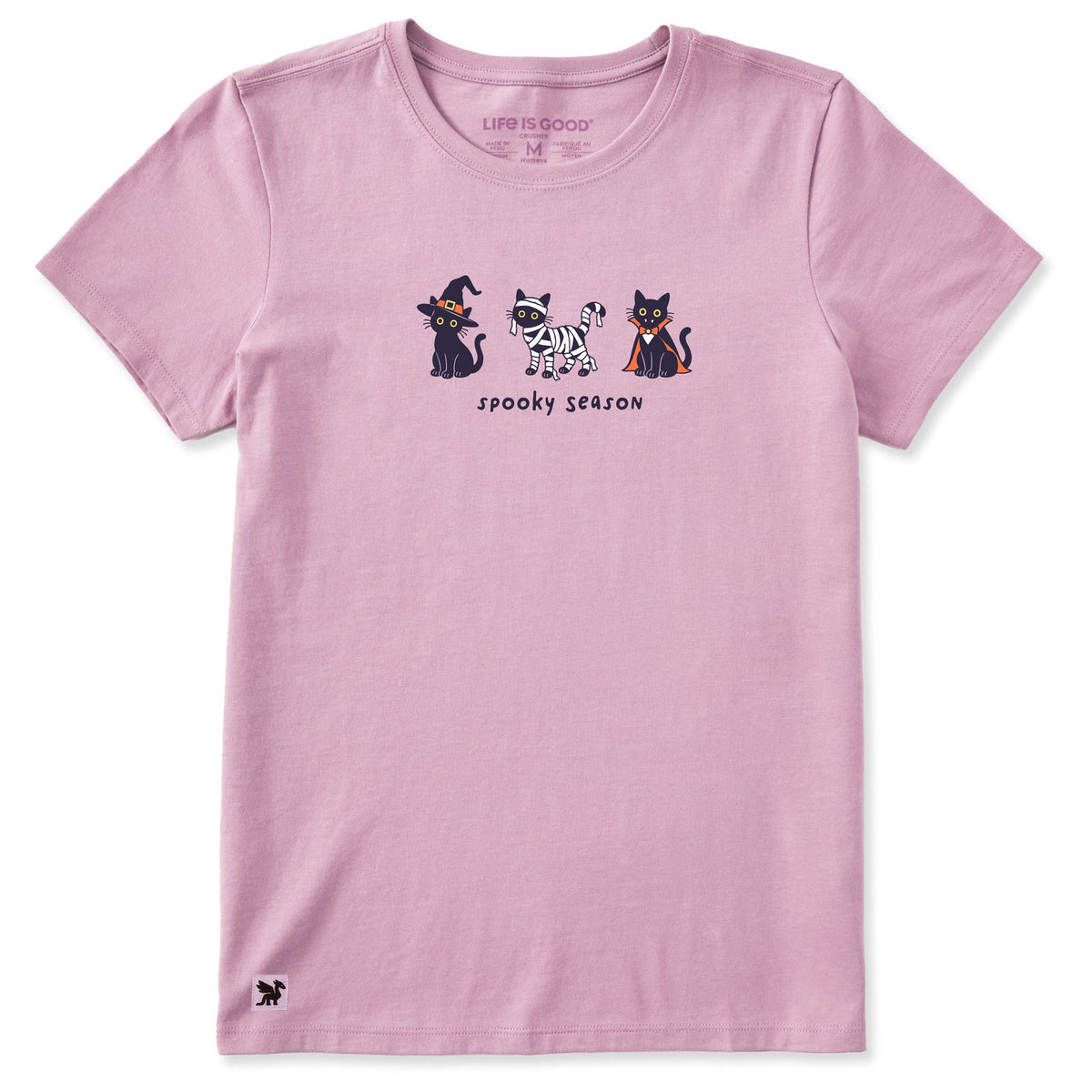 Women's Spooky Season Cat Trio Short Sleeve Crusher Tee product image 1